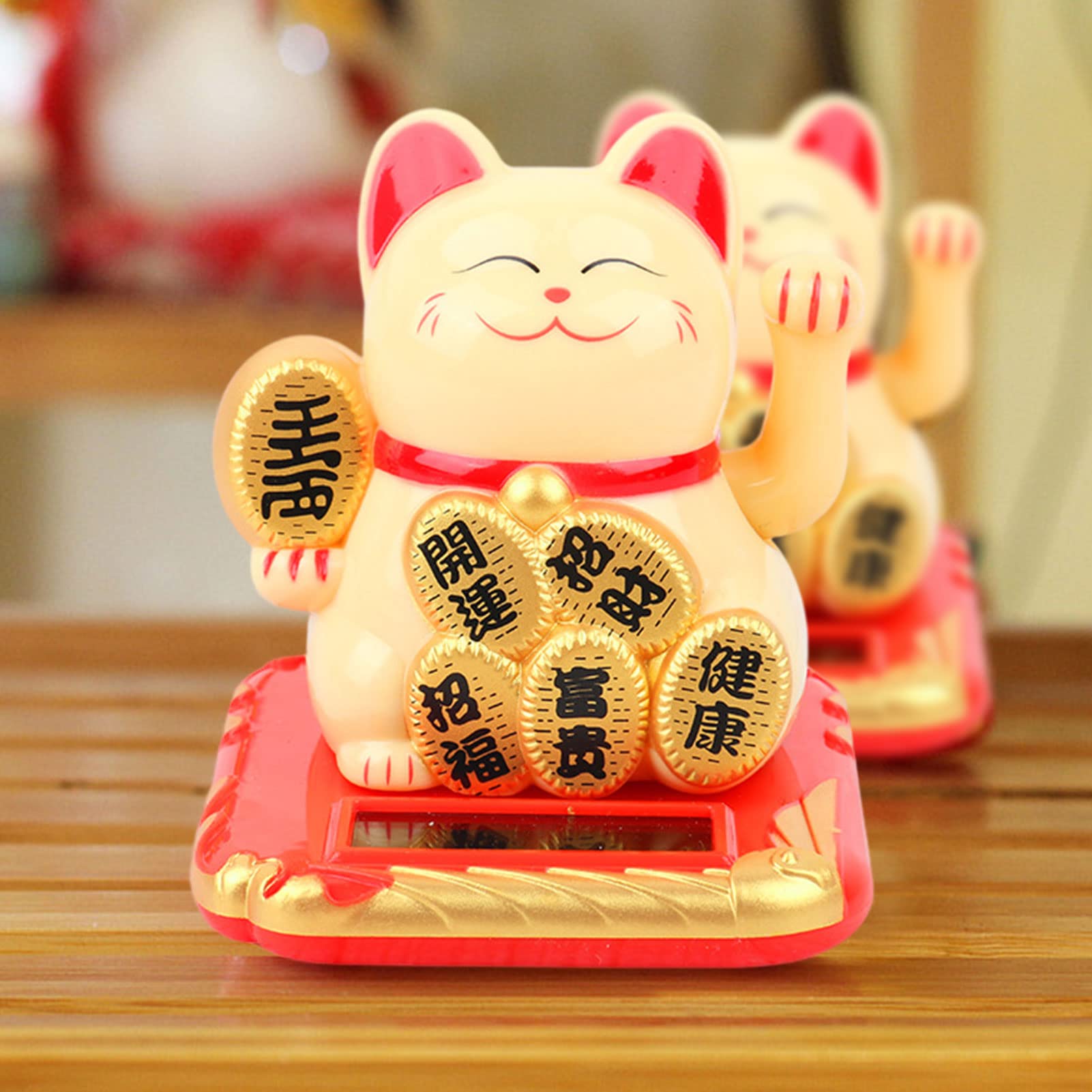 Amazon.co.jp: 招き猫 ソーラー招き猫 自動 動く 太陽電池 省エネ 置物